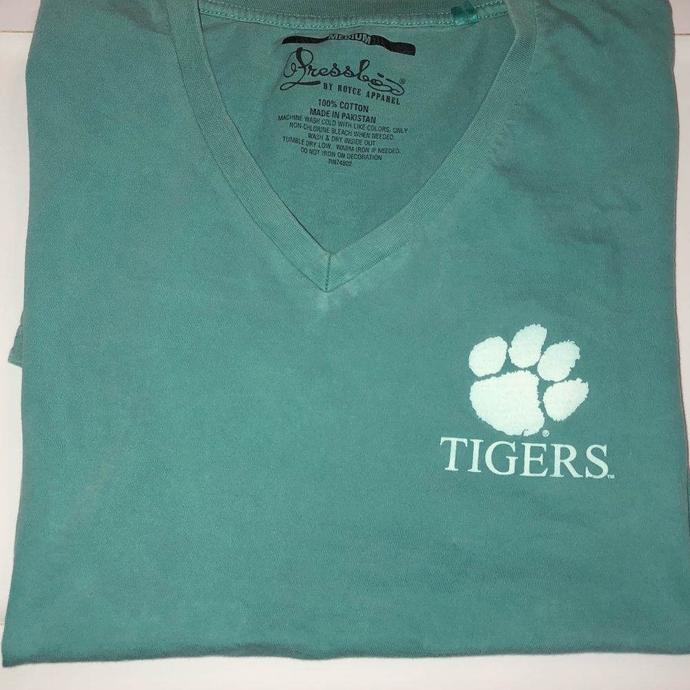 clemson tigers v-neck t-shirt